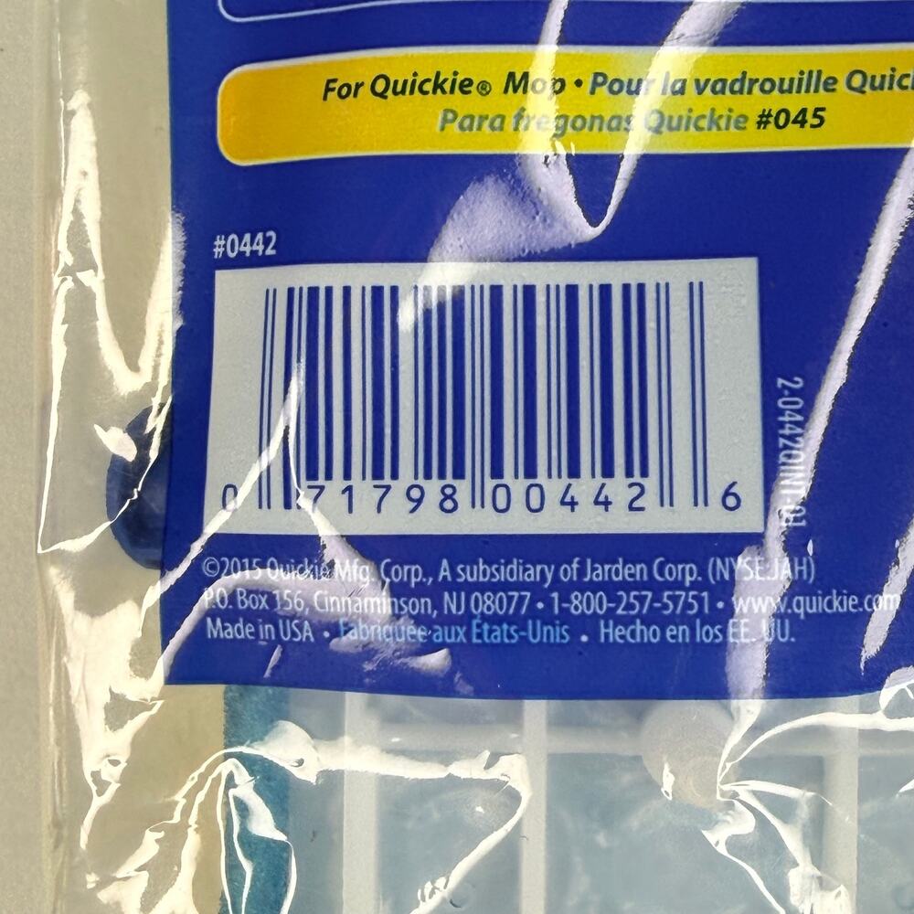 Quickie Clean Squeeze Type S Sponge Mop Head Refill SEALED In Pack Fits 045 Mops - Picture 4 of 6